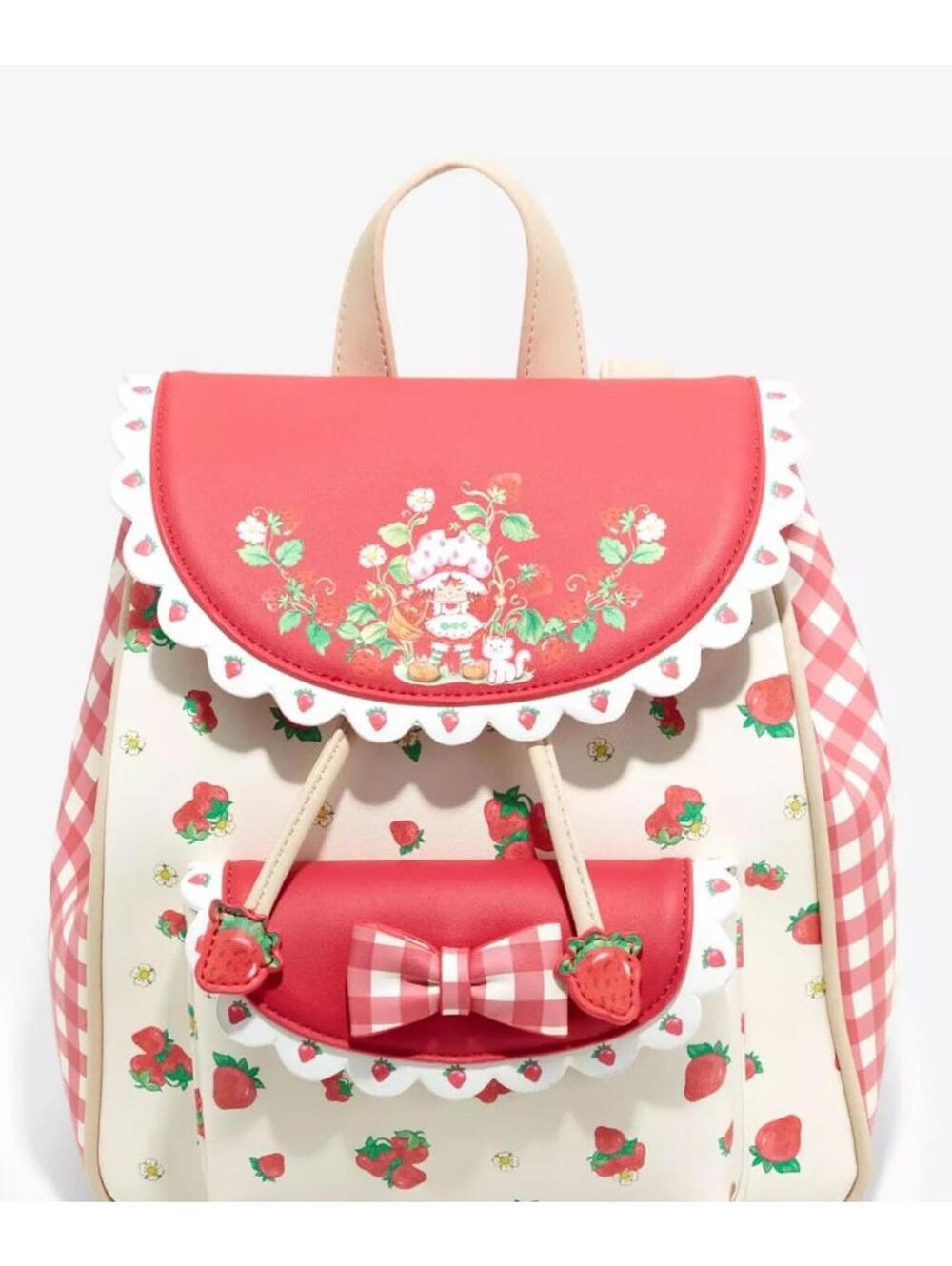 Strawberry Shortcake Gingham Mini Backpack